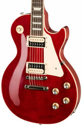 Single cut electric guitar Gibson Les Paul Classic - Trans cherry