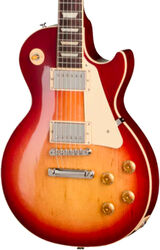 Single cut electric guitar Gibson Original Les Paul Standard 50s Plain Top - dark cherry sunburst