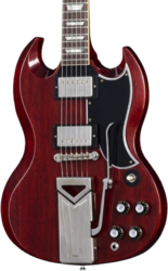 Double cut electric guitar Gibson 60th Anniversary 1961 SG Les Paul Standard VOS - Vos cherry red