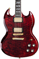 Double cut electric guitar Gibson SG Supreme - Wine red