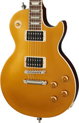 Single cut electric guitar Gibson Slash Victoria Les Paul Standard Goldtop - Gold