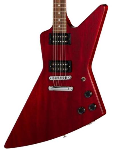 Metal electric guitar Gibson 80s Explorer - Cherry
