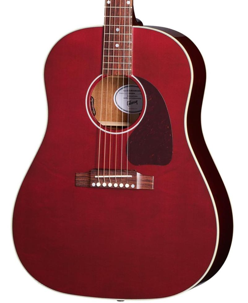 Folk guitar Gibson J-45 Special - Satin wine red
