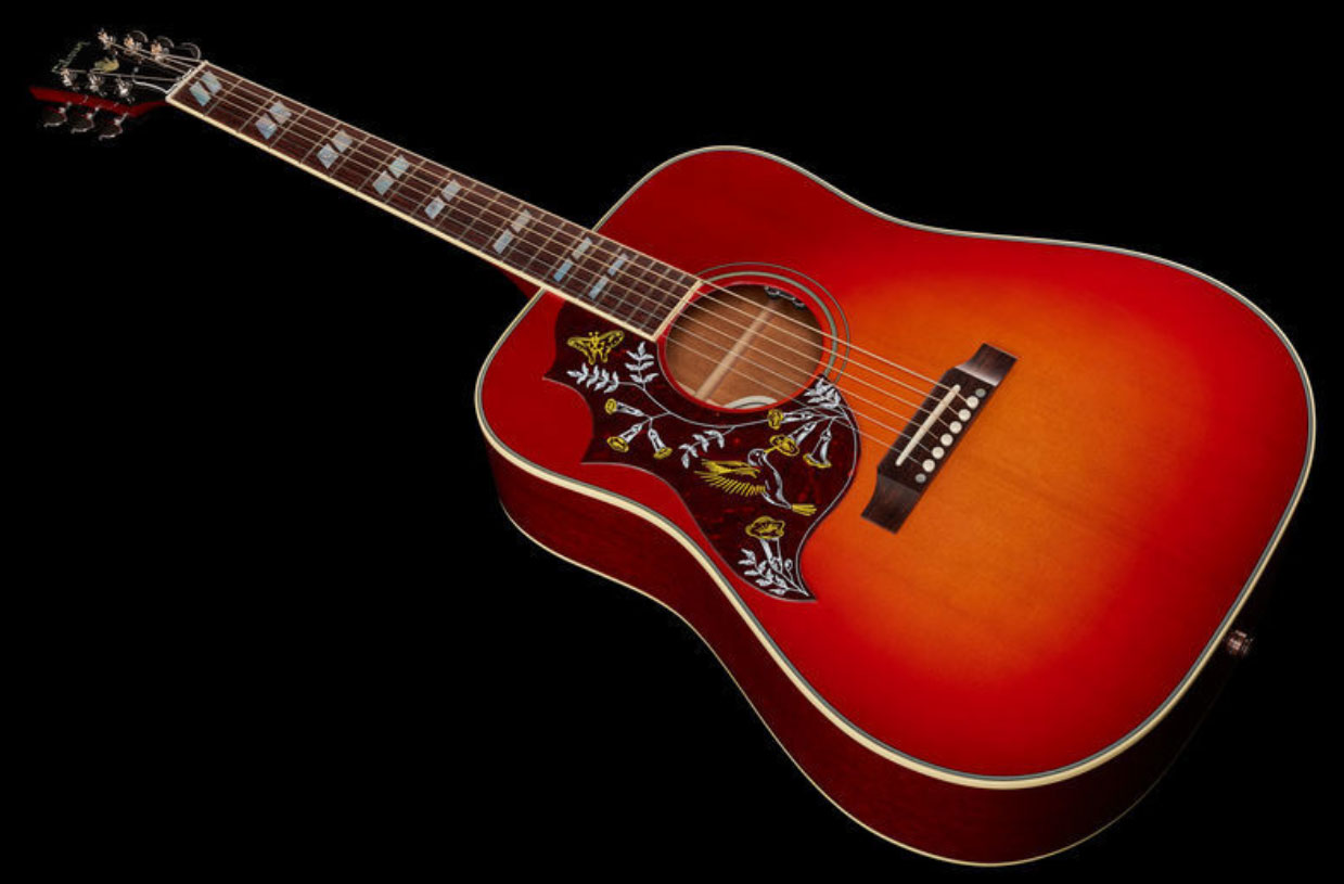 Gibson Hummingbird 2019 Lh Gaucher Dreadnought Epicea Acajou Rw - Vintage Cherry Sunburst - Electro acoustic guitar - Variation 1