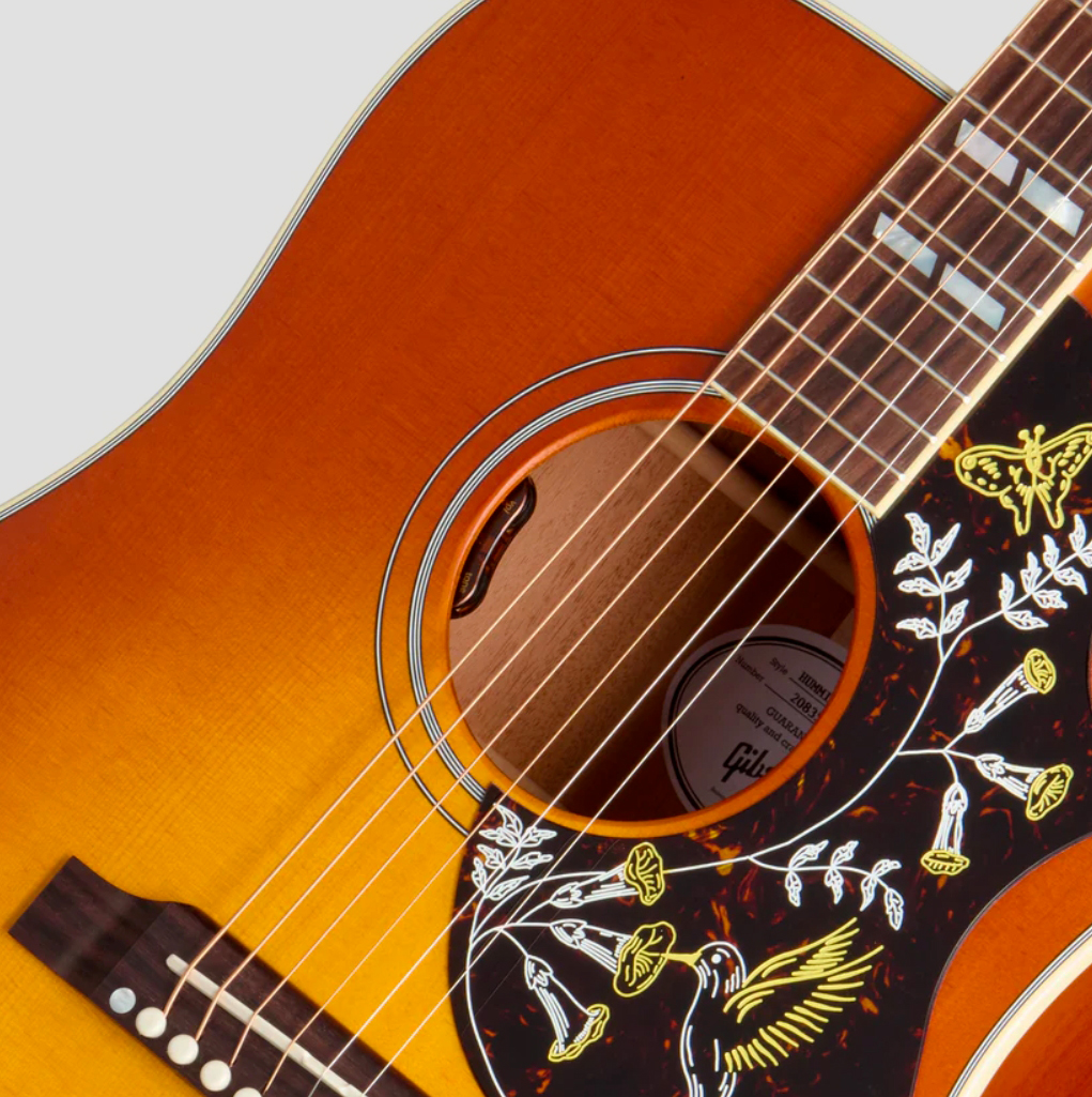 Gibson Hummingbird Faded Modern Dreadnought Epicea Acajou Rw - Heritage Cherry Sunburst - Folk guitar - Variation 2