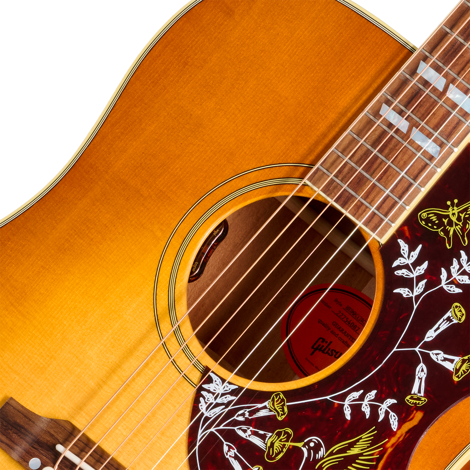 Gibson Hummingbird Original (baggs Hifi Dna) Dreadnought Epicea Acajou Rw - Heritage Cherry Sunburst - Folk guitar - Variation 2