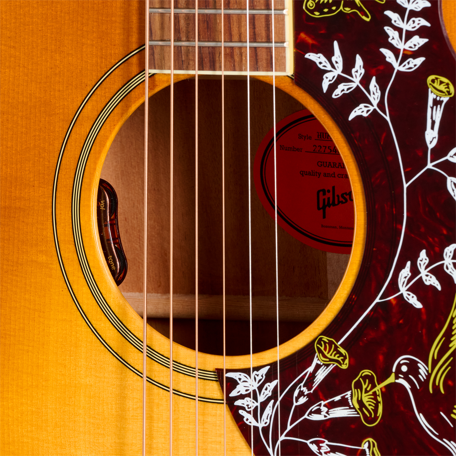 Gibson Hummingbird Original (baggs Hifi Dna) Dreadnought Epicea Acajou Rw - Heritage Cherry Sunburst - Folk guitar - Variation 4