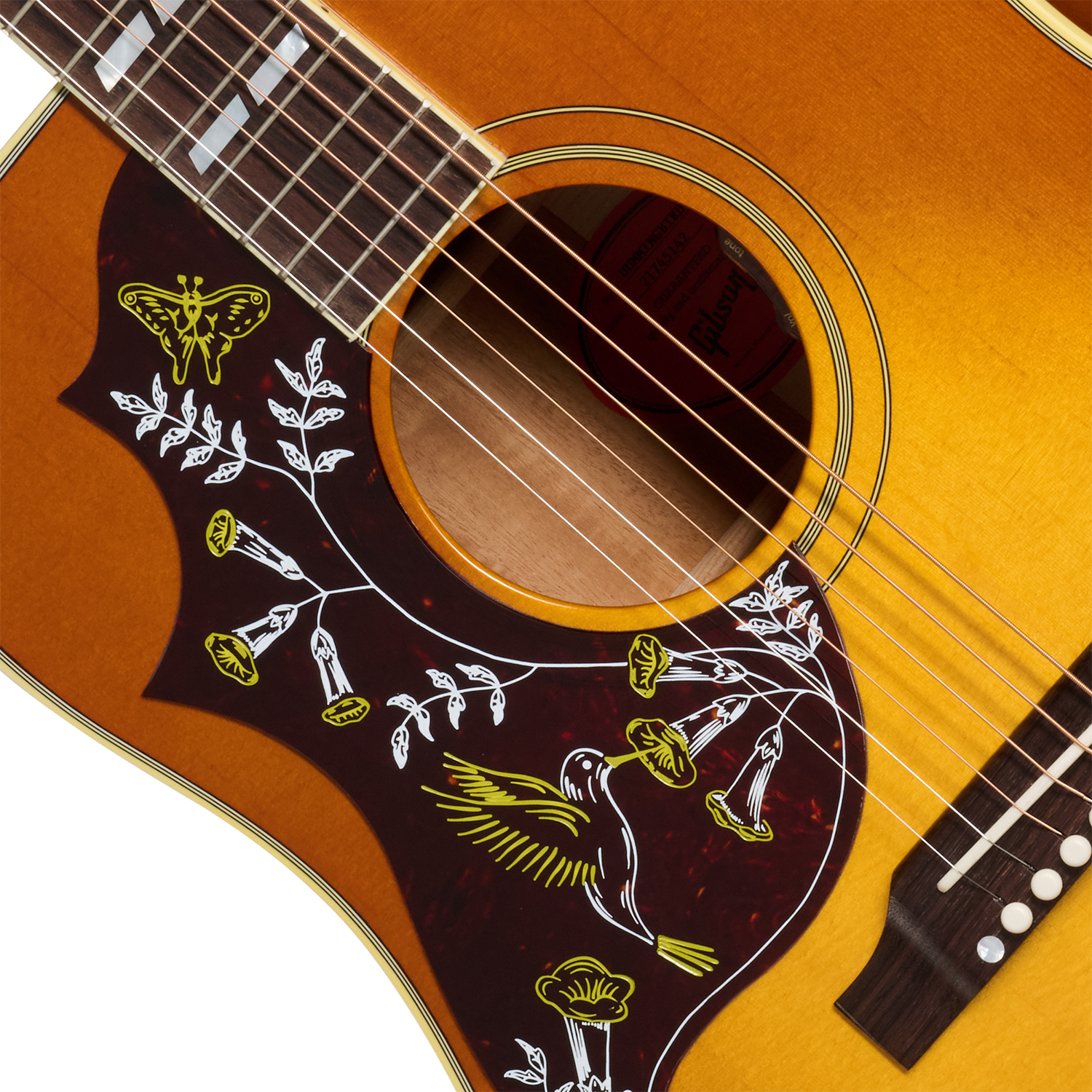 Gibson Hummingbird Original Lh (baggs Hifi Dna) Dreadnought Gaucher Epicea Acajou Rw - Heritage Cherry Sunburst - Left-handed folk guitar - Variation 