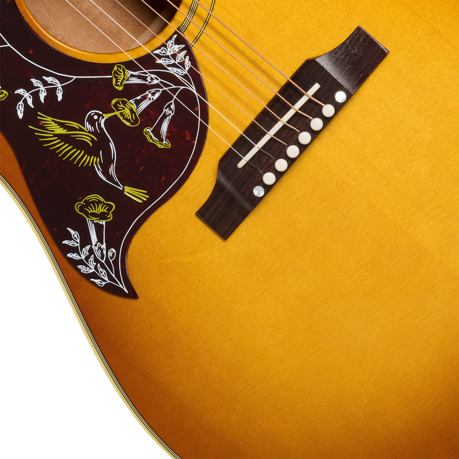Gibson Hummingbird Original Lh (baggs Hifi Dna) Dreadnought Gaucher Epicea Acajou Rw - Heritage Cherry Sunburst - Left-handed folk guitar - Variation 