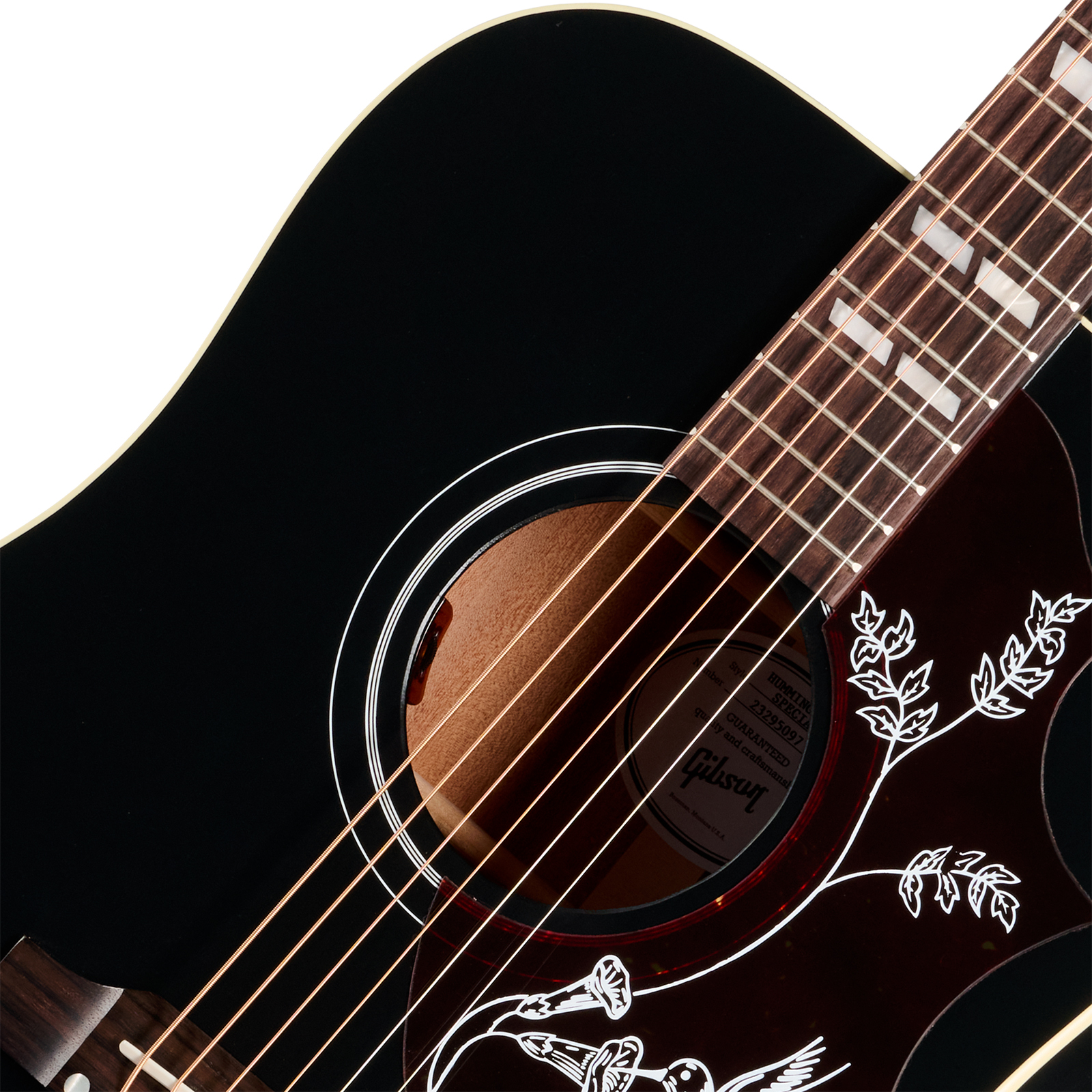 Gibson Hummingbird Special Modern Dreadnought Cbd Epicea Acajou Rw - Satin Ebony - Folk guitar - Variation 2
