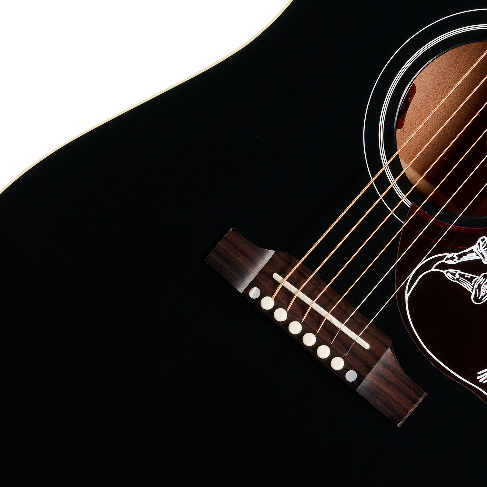 Gibson Hummingbird Special Modern Dreadnought Cbd Epicea Acajou Rw - Satin Ebony - Folk guitar - Variation 3