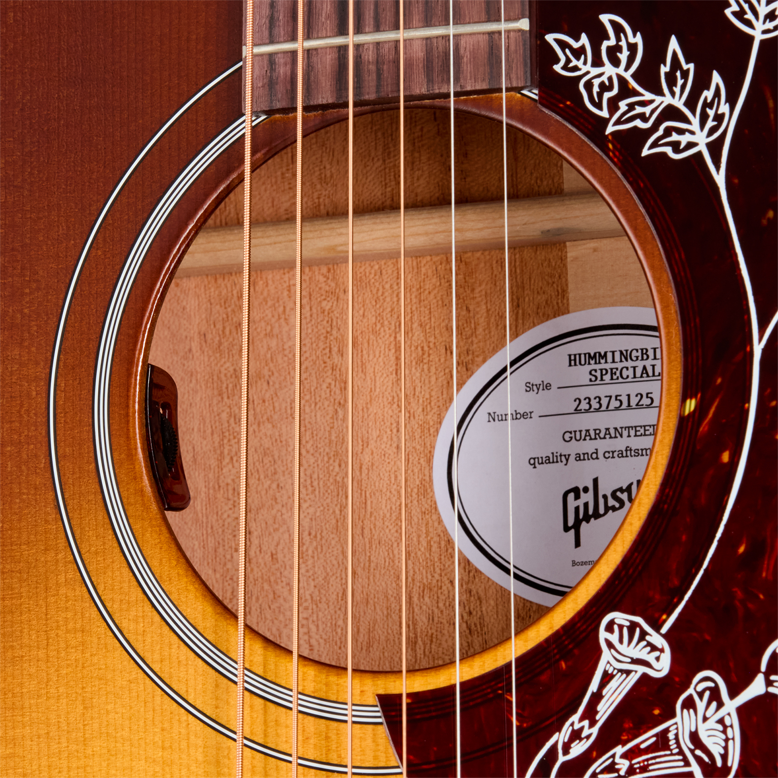 Gibson Hummingbird Special Modern Dreadnought Cbd Epicea Acajou Rw - Satin Honey Burst - Folk guitar - Variation 5