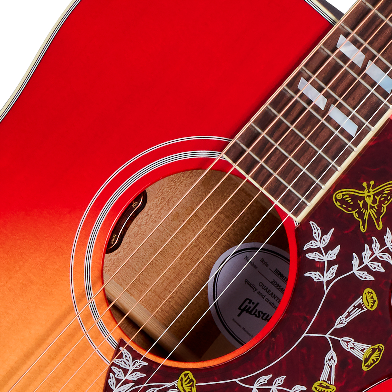 Gibson Hummingbird Standard (baggs Hifi Dna) Dreadnought Epicea Acajou Rw - Vintage Cherry Sunburst - Folk guitar - Variation 2