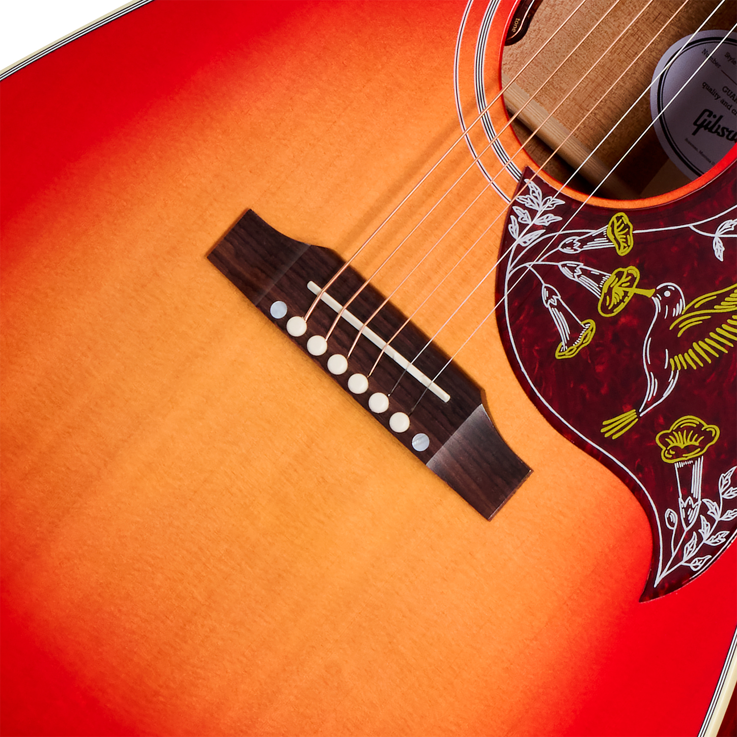 Gibson Hummingbird Standard (baggs Hifi Dna) Dreadnought Epicea Acajou Rw - Vintage Cherry Sunburst - Folk guitar - Variation 3