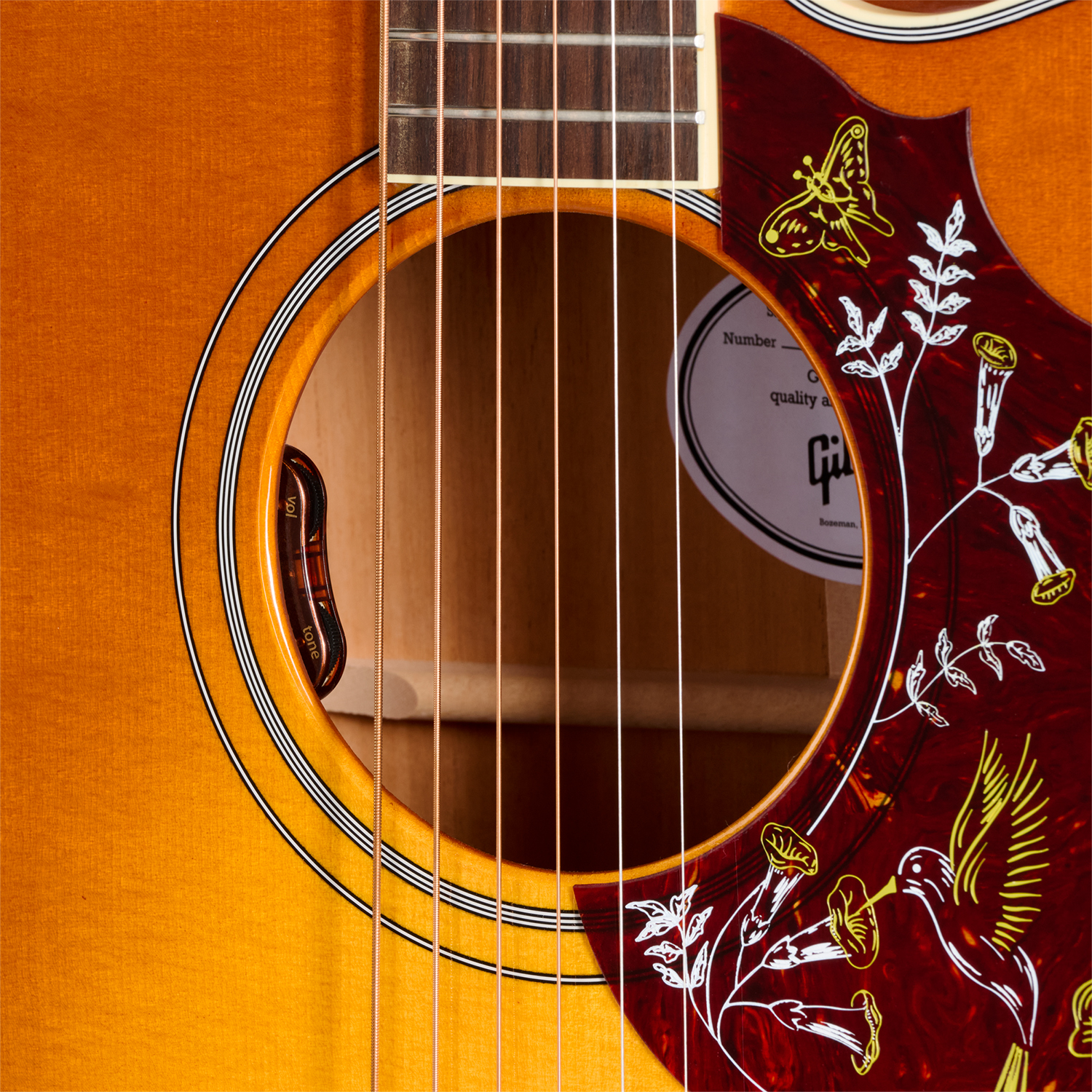 Gibson Hummingbird Standard Ec (baggs Hifi Dna) Dreadnought Cw Epicea Acajou Rw - Heritage Cherry Sunburst - Folk guitar - Variation 4