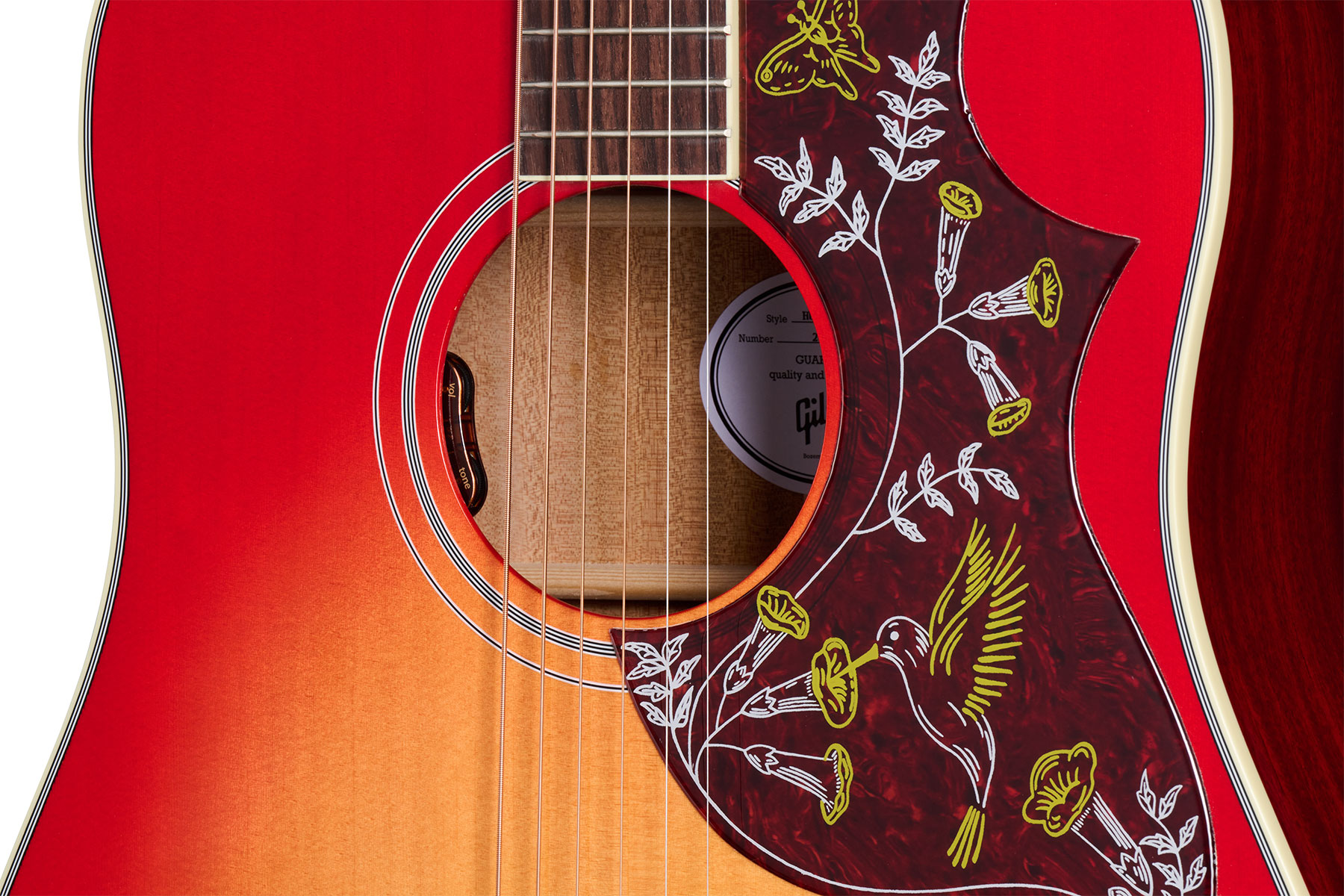 Gibson Hummingbird Standard Lh Modern Dreadnought Gaucher Epicea Acajou Rw - Vintage Cherry Sunburst - Folk guitar - Variation 4