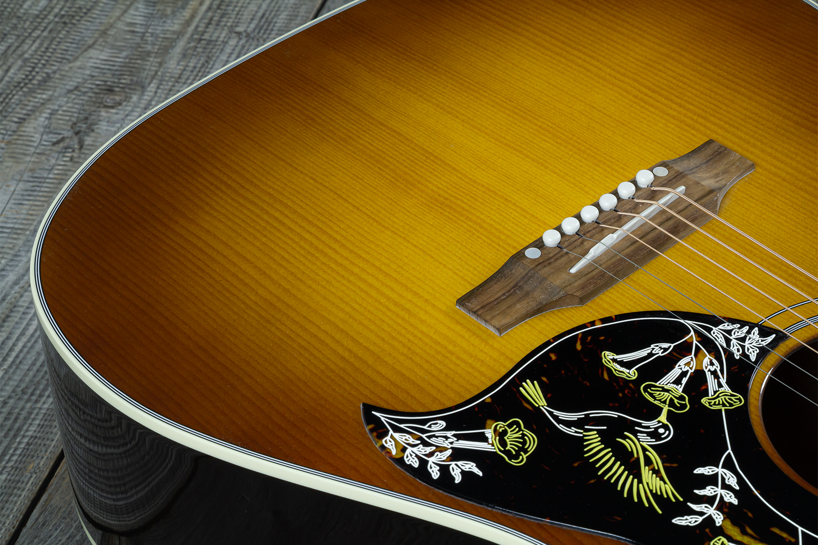 Gibson Hummingbird Standard Modern Dreadnought Epicea Acajou Rw - Honey Burst - Folk guitar - Variation 8