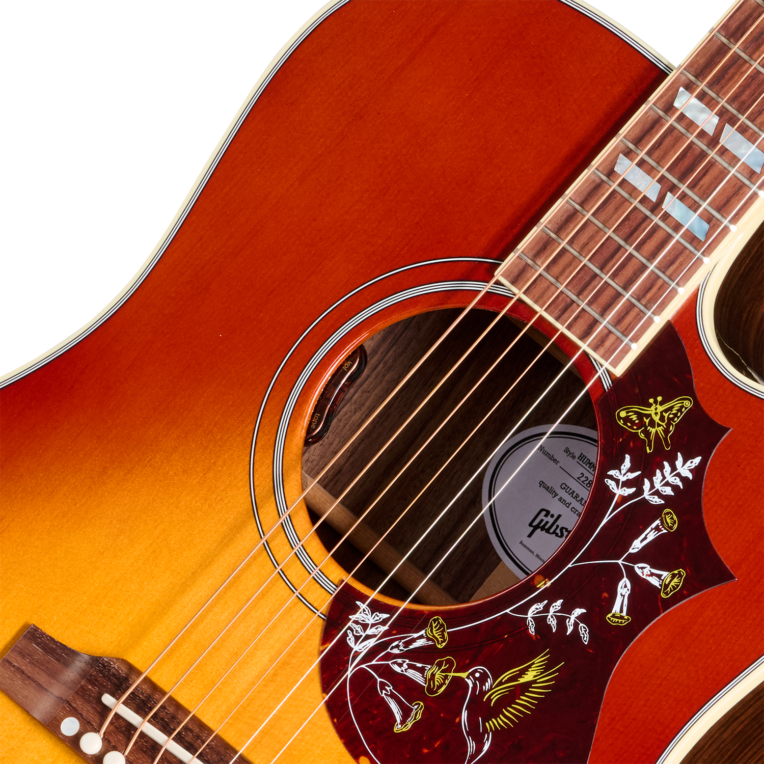 Gibson Hummingbird Standard Rosewood Ec (baggs Hifi Dna) Dreadnought Cw Epicea Palissandre Rw - Rosewood Burst - Folk guitar - Variation 2
