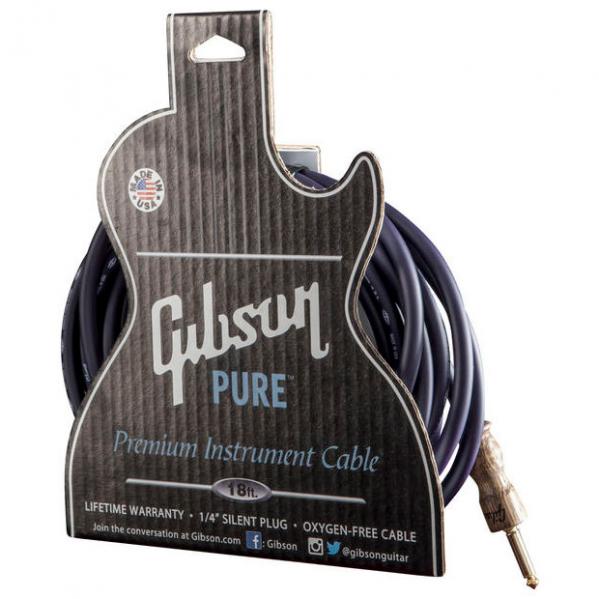 Cable Gibson Pure Premium Instrument Cable 18ft / 5.49m - Dark Purple