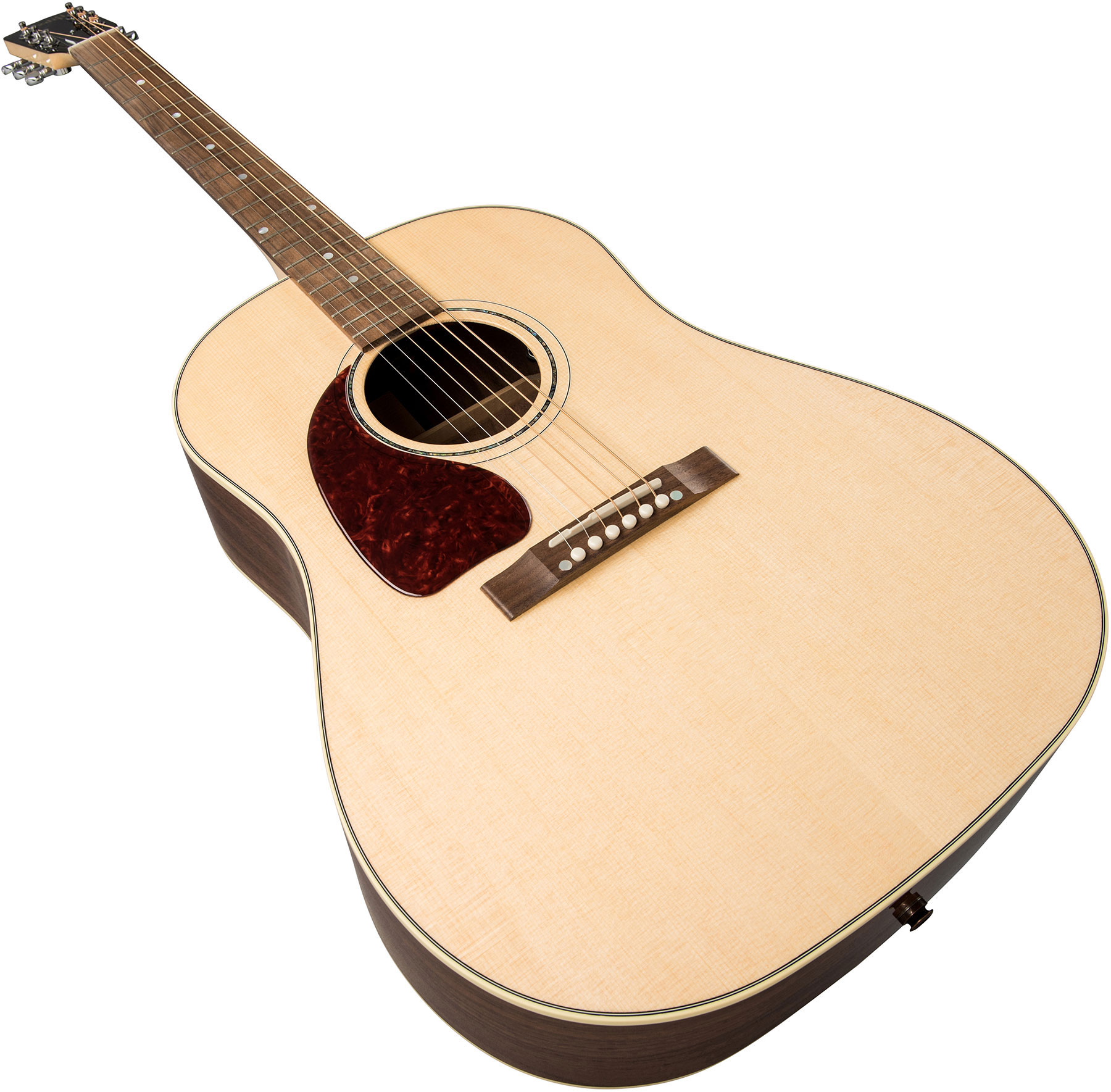 Gibson J-15 Lh Dreadnought Gaucher Epicea Noyer Wal - Antique Natural - Electro acoustic guitar - Variation 1