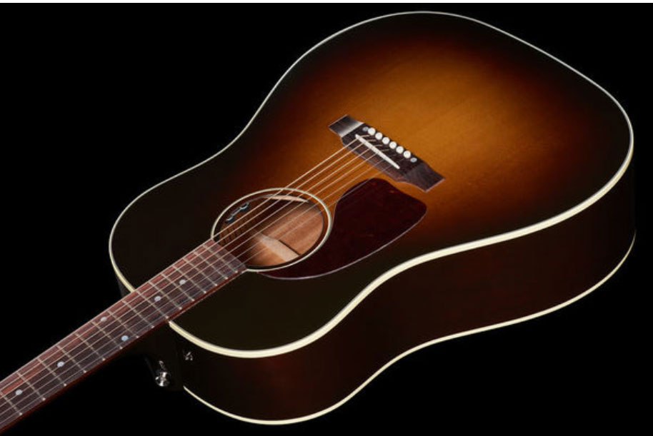 Gibson J-45 Standard Lh Dreadnought Gaucher Epicea Acajou Rw - Vintage Sunburst - Electro acoustic guitar - Variation 2