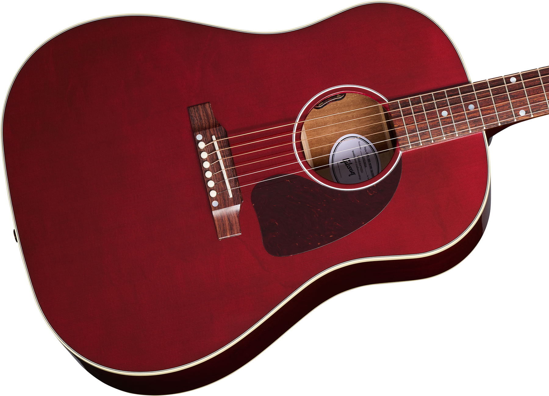 Gibson J45 Standard Modern Dreadnought Epicea Acajou Rw - Wine Red - Folk guitar - Variation 3
