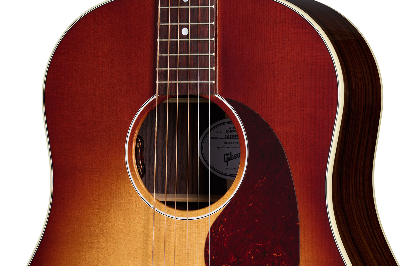 Gibson J-45 Standard Rosewood Dreadnought Epicea Acajou Rw - Rosewood Burst - Electro acoustic guitar - Variation 3