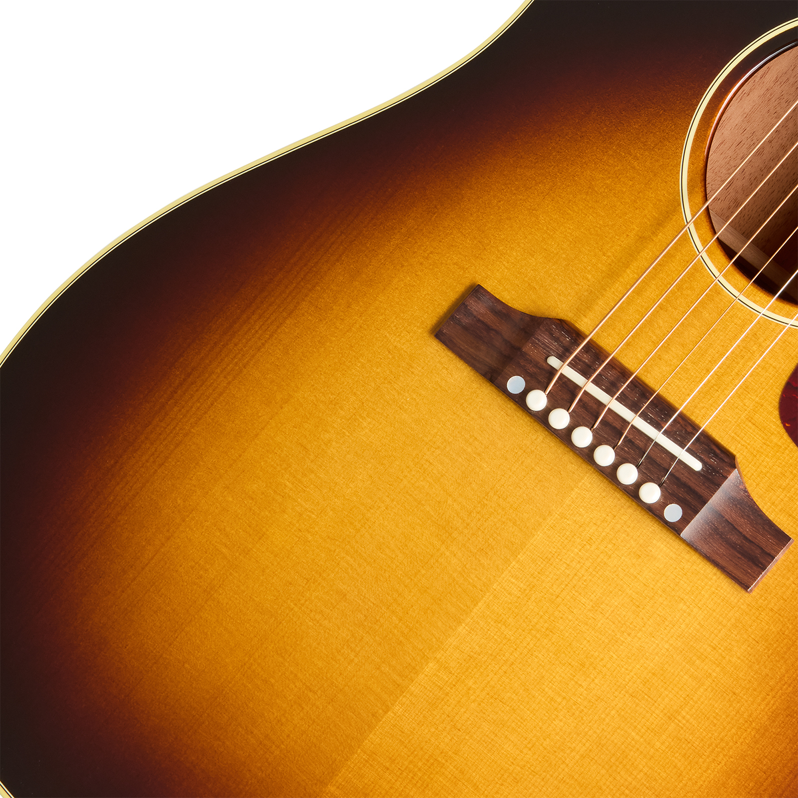 Gibson J160e Original Dreadnought Epicea Palissandre Rw - Vintage Sunburst - Folk guitar - Variation 3