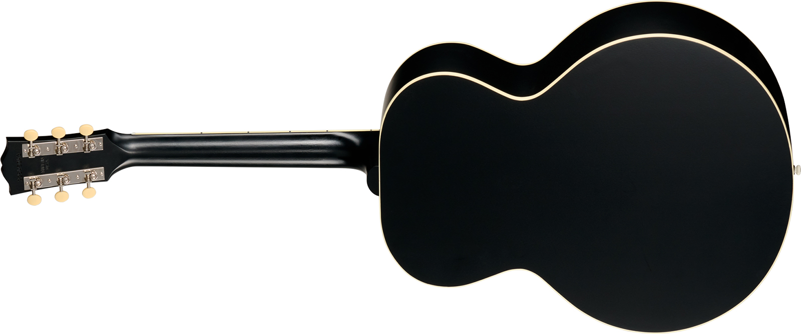 Gibson J185 Century 12-fret Lh Jumbo Shsc Gaucher Epicea Acajou Rw - Ebony Satin - Folk guitar - Variation 1