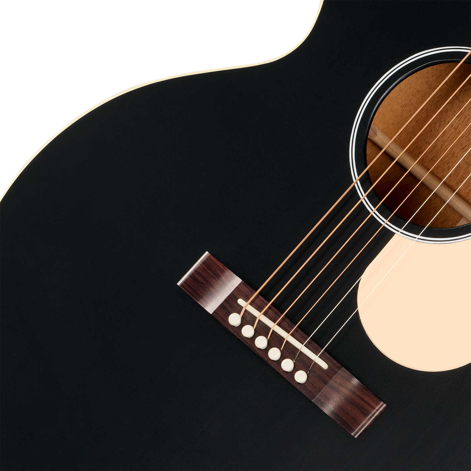 Gibson J185 Century 12-fret Lh Jumbo Shsc Gaucher Epicea Acajou Rw - Ebony Satin - Folk guitar - Variation 2