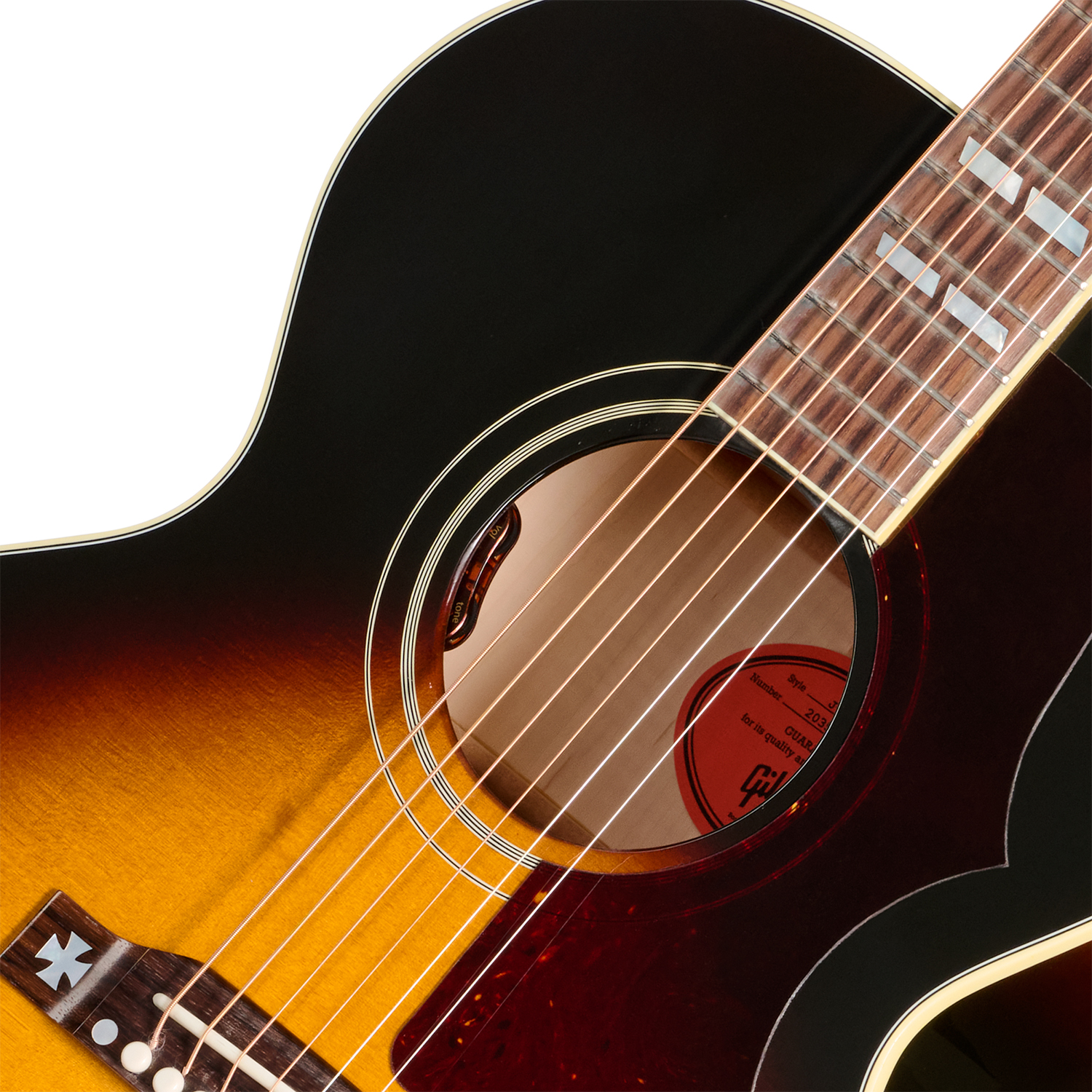 Gibson J185 Original (baggs Hifi Dna) Jumbo Epicea Erable Rw - Vintage Sunburst - Folk guitar - Variation 2