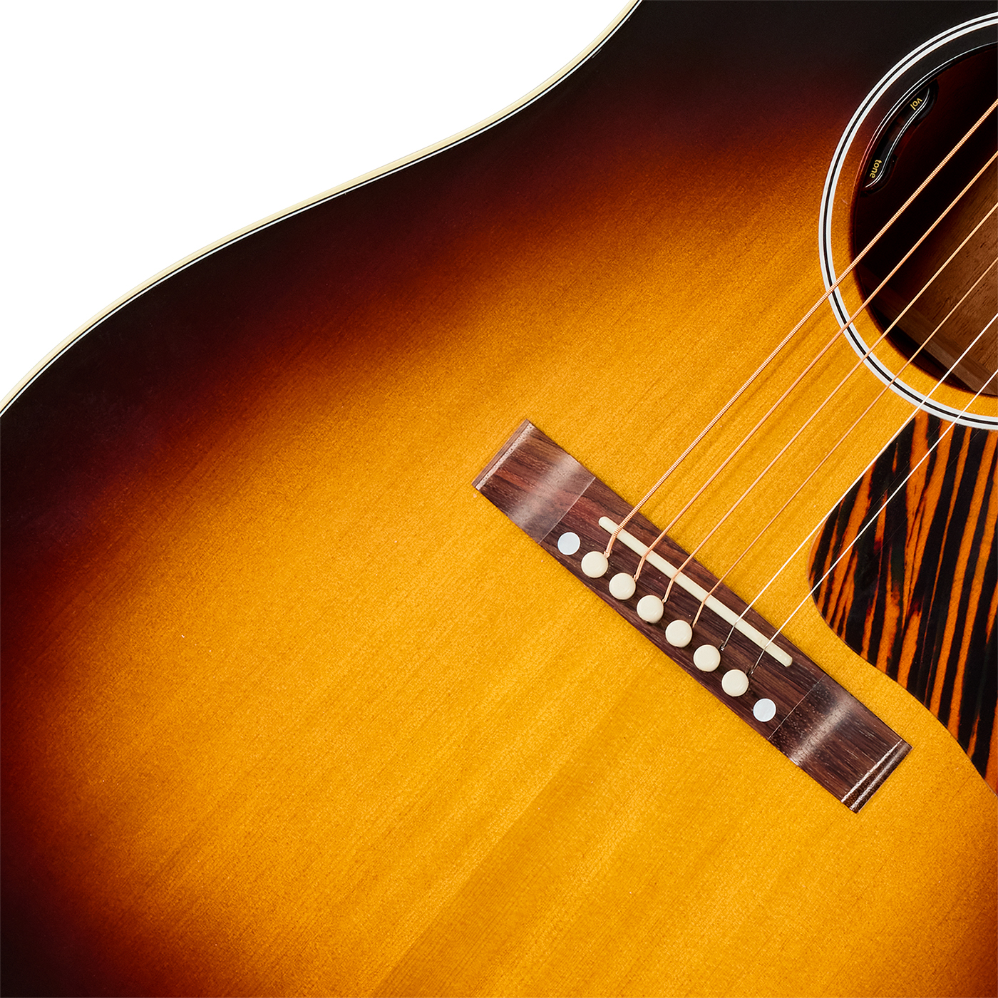 Gibson J45 50s Original (baggs Hifi Dna) Dreadnought Epicea Acajou Rw - Vintage Sunburst - Folk guitar - Variation 3