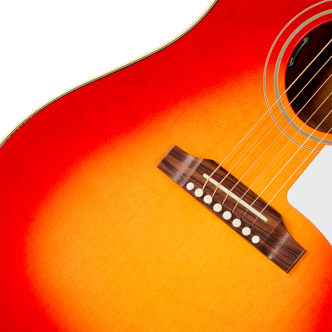 Gibson J45 60s Original (baggs Hifi Dna) Dreadnought Epicea Acajou Rw - Vintage Cherry Sunburst - Folk guitar - Variation 3