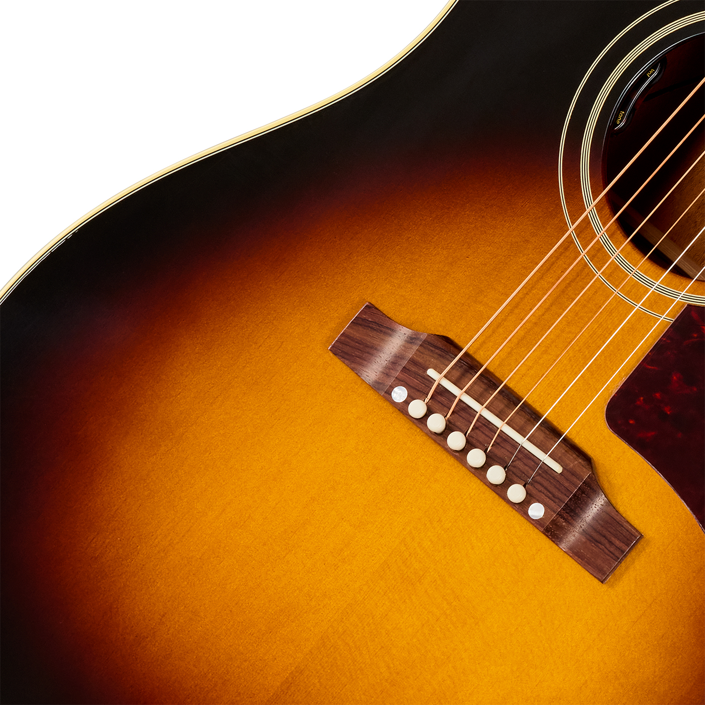 Gibson J45 60s Original (baggs Hifi Dna) Dreadnought Epicea Acajou Rw - Vintage Sunburst - Folk guitar - Variation 3