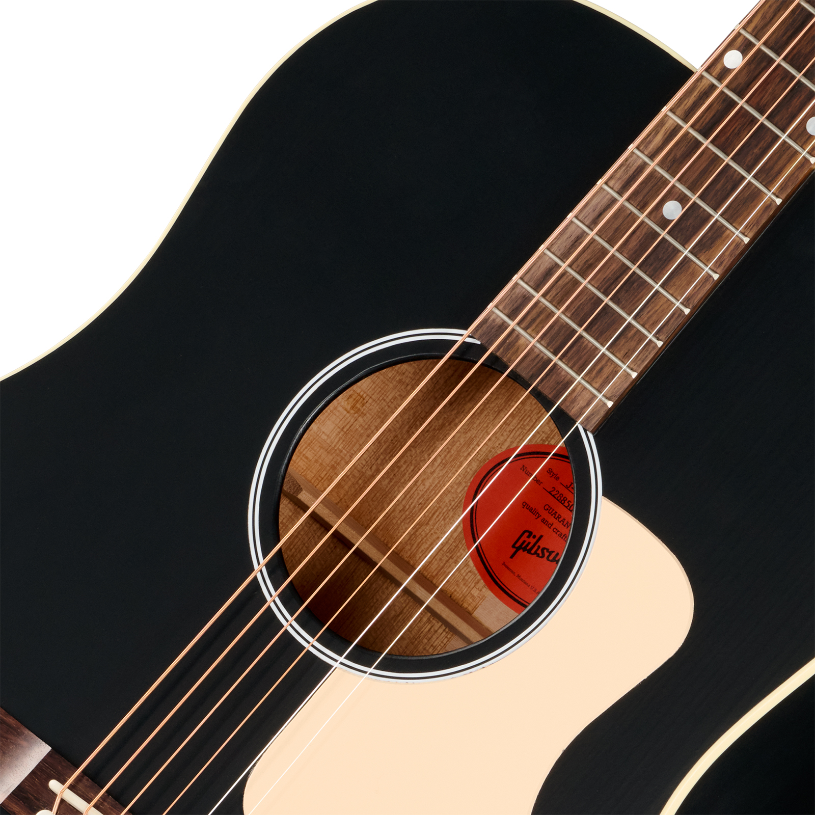 Gibson J45 Century 12-fret Dreadnought Shsc Epicea Acajou Rw - Ebony - Folk guitar - Variation 2