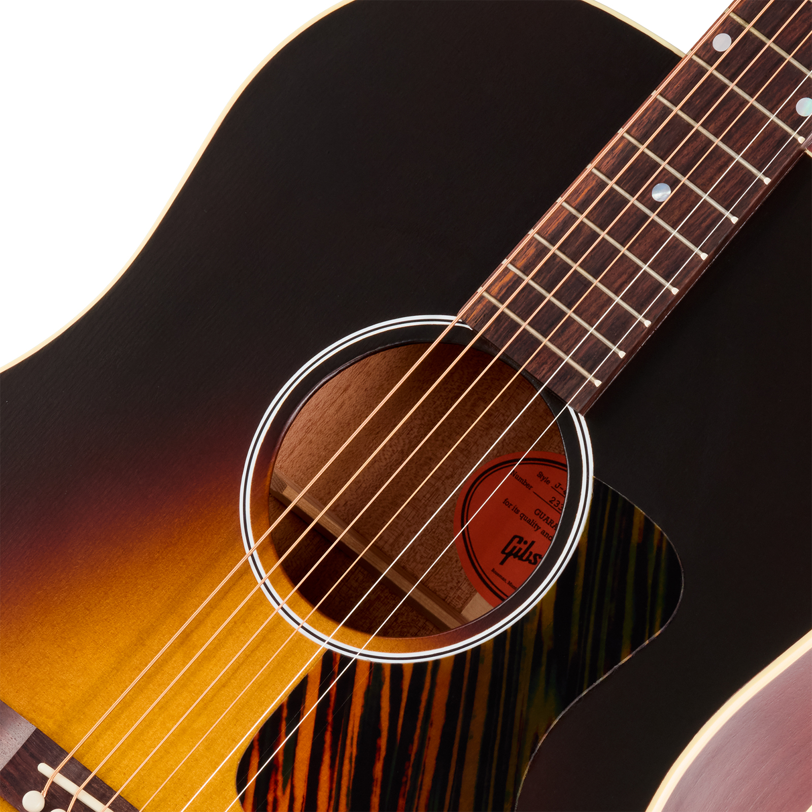 Gibson J45 Century 12-fret Dreadnought Shsc Epicea Acajou Rw - Vintage Sunburst Satin - Folk guitar - Variation 2