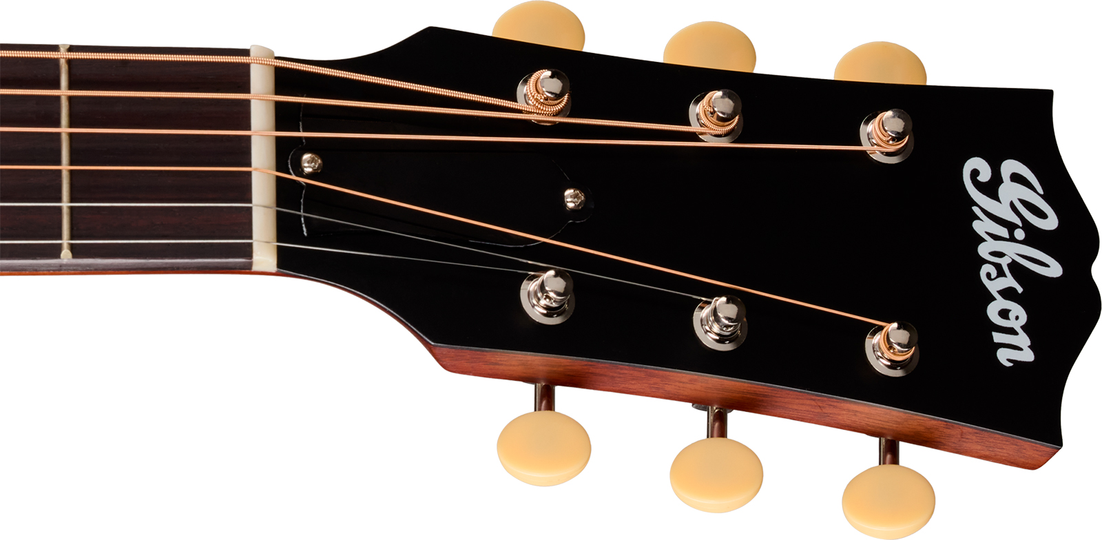 Gibson J45 Century 12-fret Dreadnought Shsc Epicea Acajou Rw - Vintage Amber Satin - Folk guitar - Variation 4