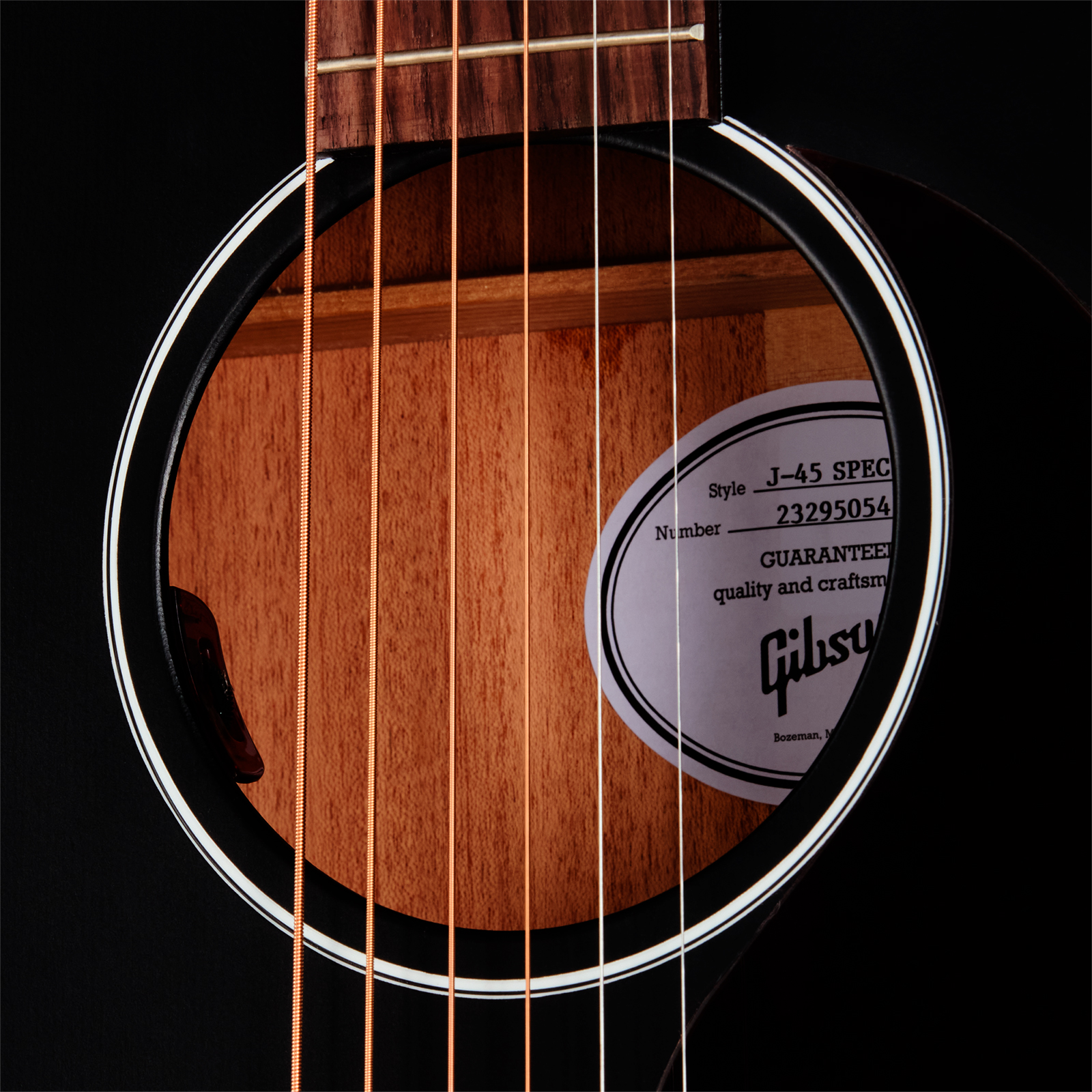 Gibson J45 Special Dreadnought Cbd Epicea Acajou Rw - Satin Ebony - Folk guitar - Variation 4