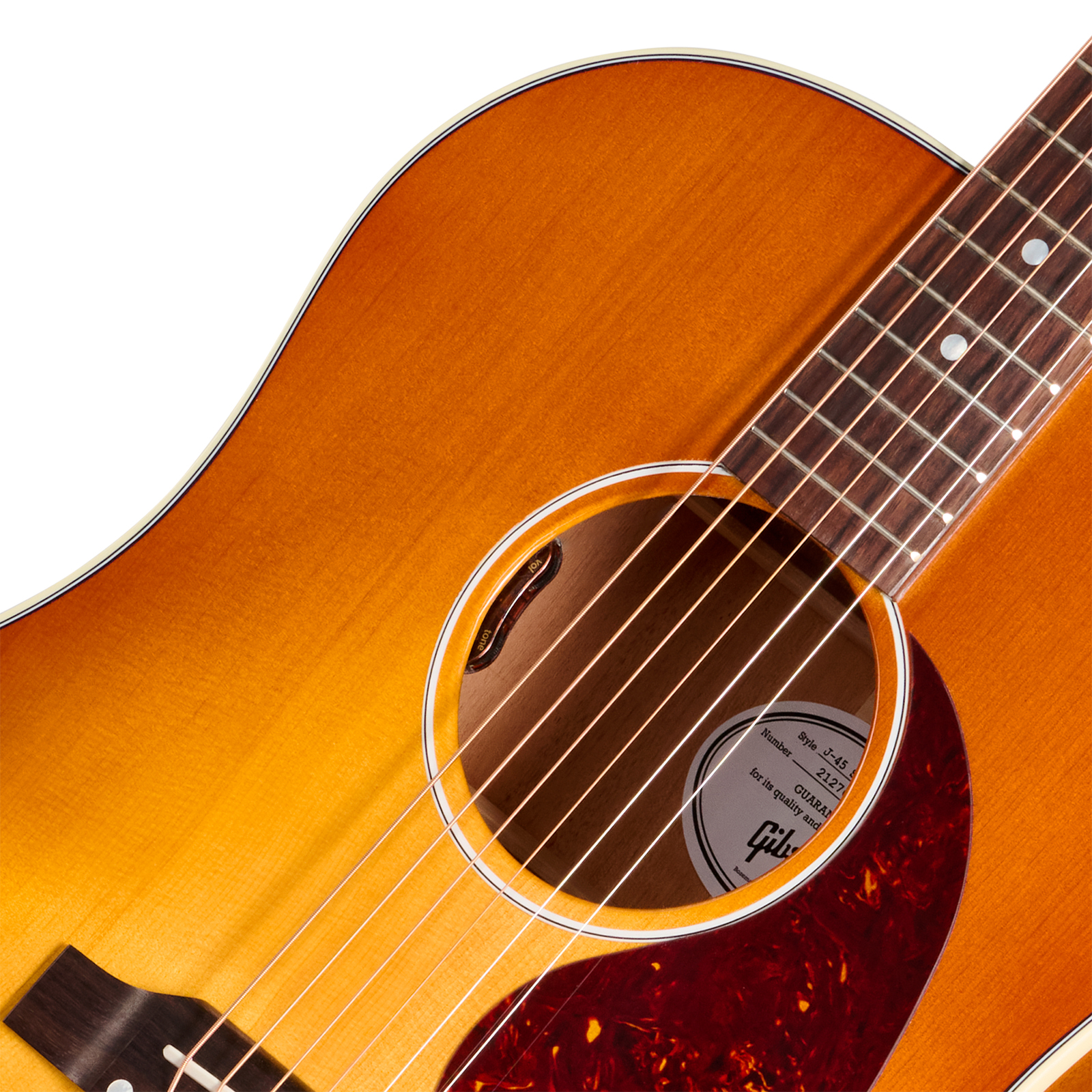 Gibson J45 Standard (baggs Hifi Dna) Dreadnought Epicea Acajou Rw - Heritage Cherry Sunburst - Folk guitar - Variation 2