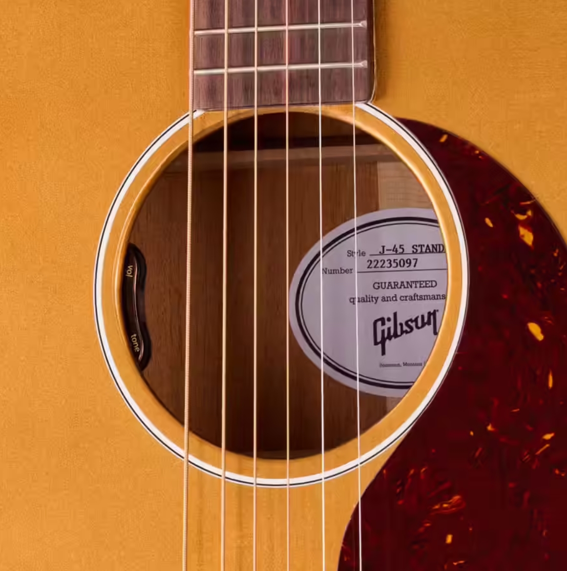Gibson J45 Standard Dreadnought Epicea Acajou Rw - Goldtop - Folk guitar - Variation 4