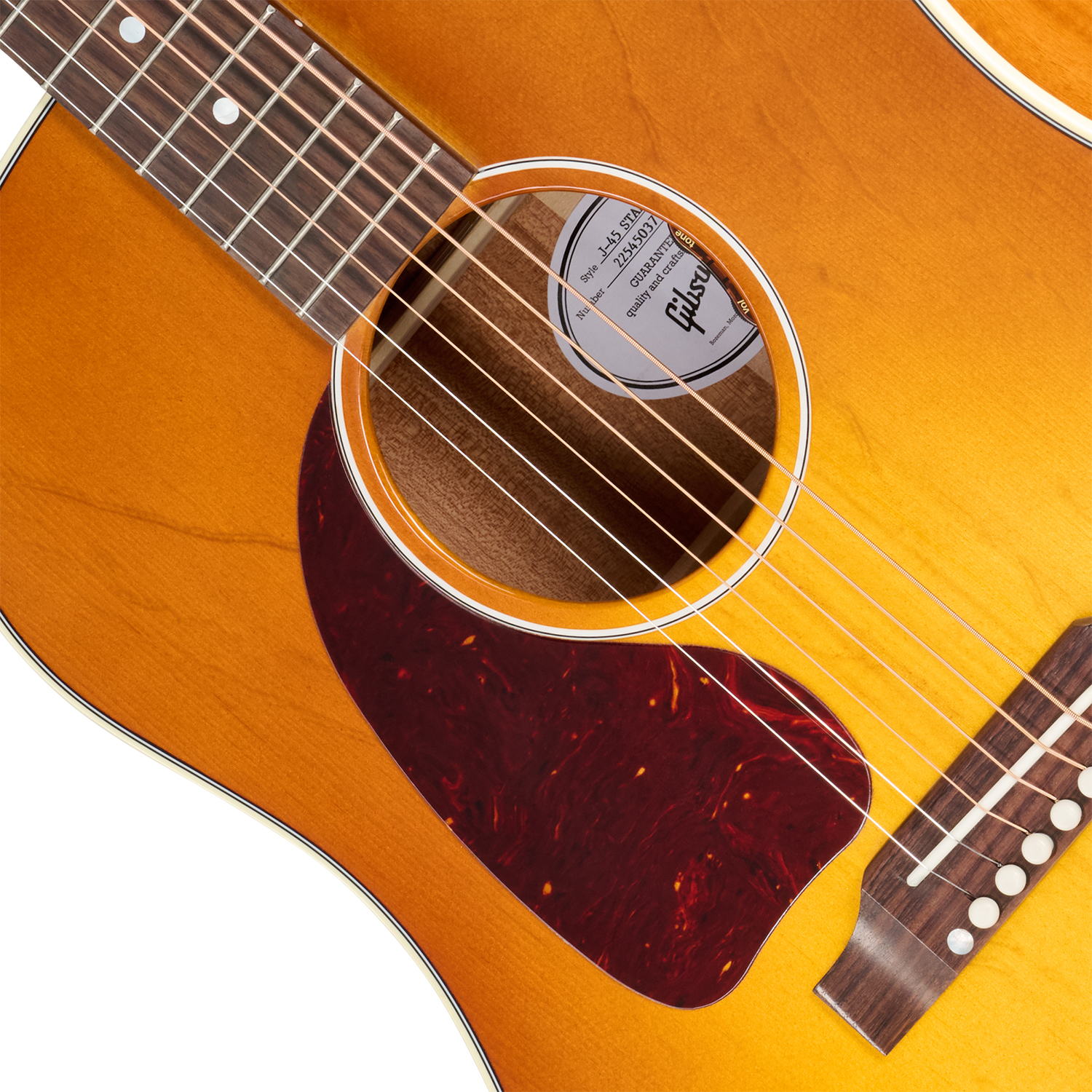 Gibson J45 Standard Lh (baggs Hifi Dna) Dreadnought Gaucher Epicea Acajou Rw - Heritage Cherry Sunburst - Folk guitar - Variation 2