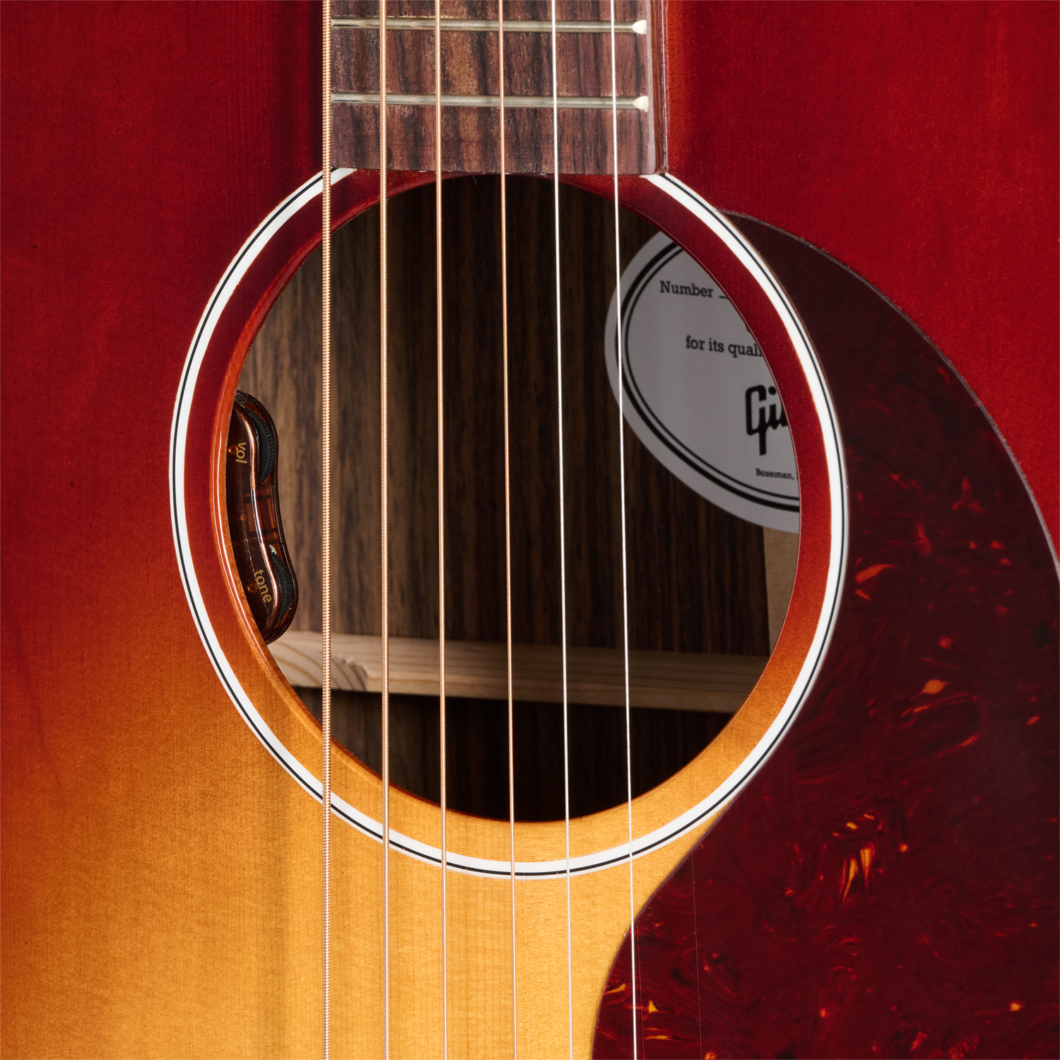 Gibson J45 Standard Rosewood Lh (baggs Hifi Dna) Dreadnought Gaucher Epicea Palissandre Rw - Rosewood Burst - Folk guitar - Variation 4