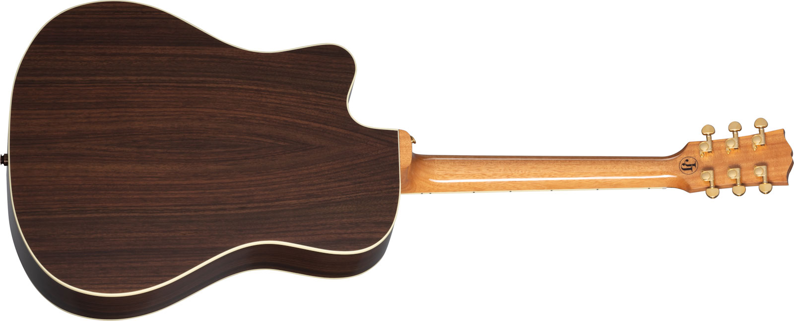 Gibson Jerry Cantrell Songwriter Fire Devil Signature Dreadnought Cw Epicea Palissandre Rw - Ebony - Electro acoustic guitar - Variation 1
