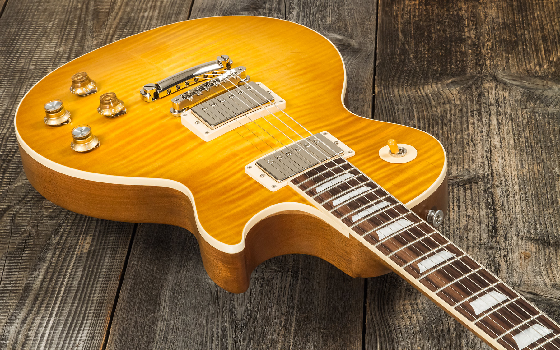 Gibson Kirk Hammett Les Paul Standard Greeny 2h Ht Rw - Greeny Burst - Single cut electric guitar - Variation 2
