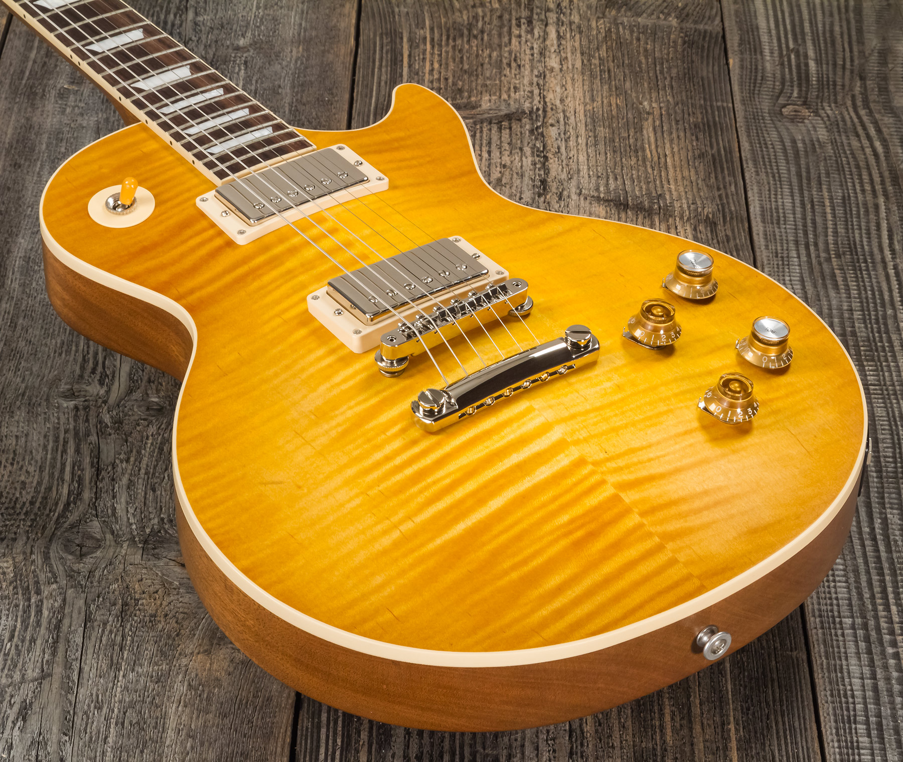 Gibson Kirk Hammett Les Paul Standard Greeny 2h Ht Rw - Greeny Burst - Single cut electric guitar - Variation 3