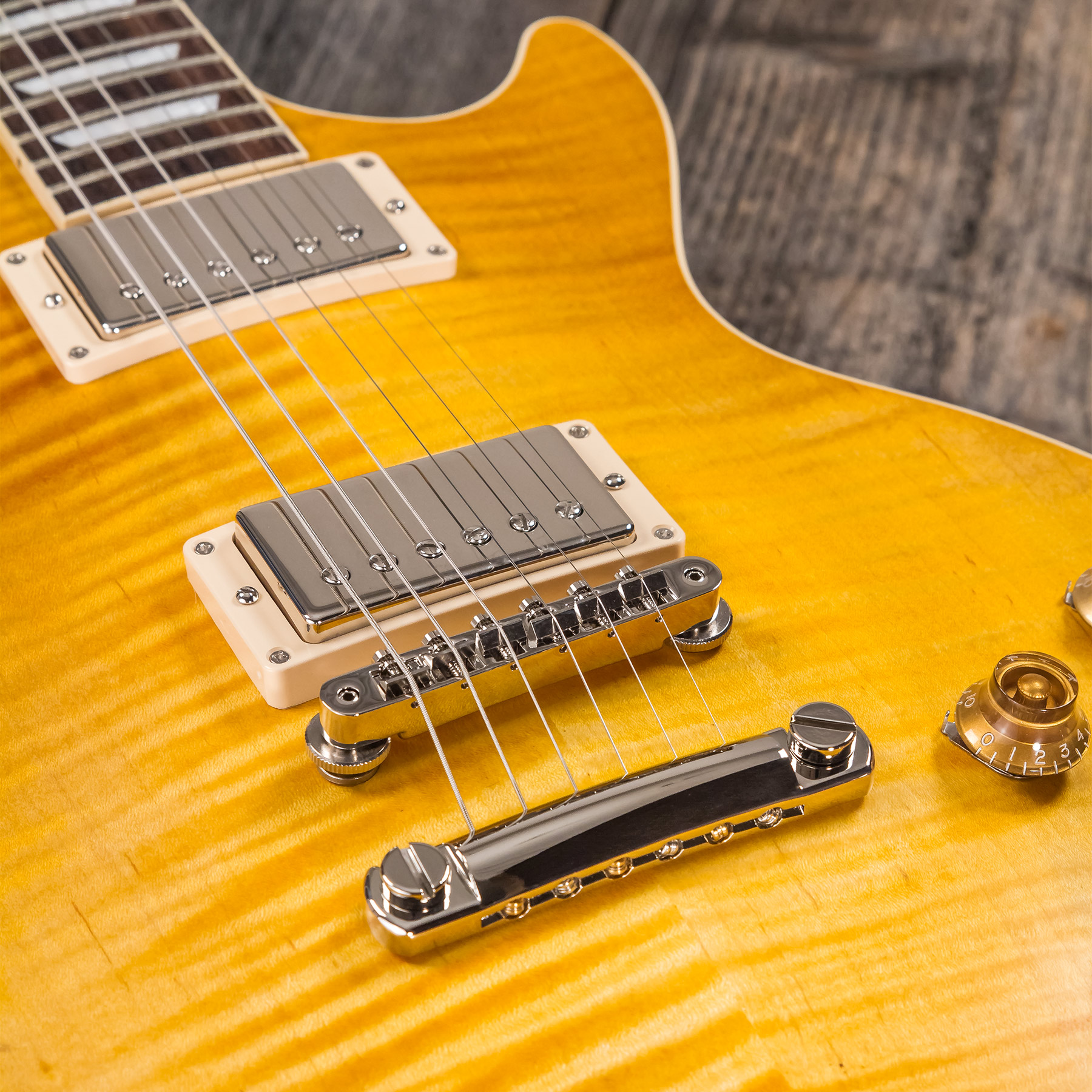 Gibson Kirk Hammett Les Paul Standard Greeny 2h Ht Rw - Greeny Burst - Single cut electric guitar - Variation 5