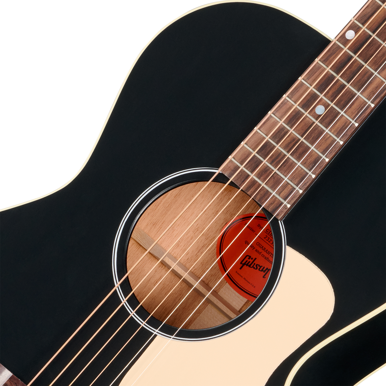 Gibson L00 Century 12-fret Parlor Shsc Epicea Acajou Rw - Ebony Satin - Folk guitar - Variation 2