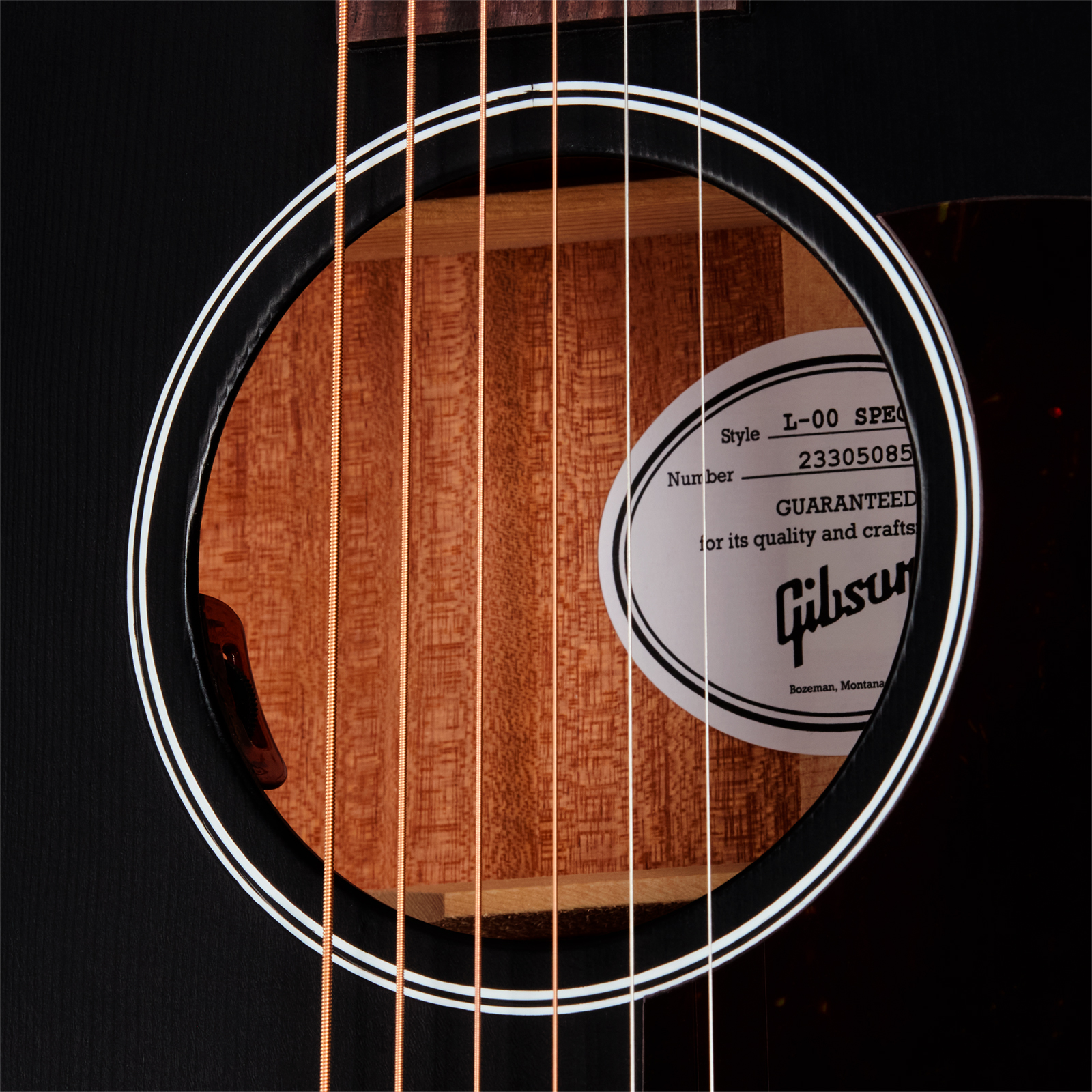 Gibson L00 Special Modern Parlor Shsc Epicea Acajou Rw - Satin Ebony - Folk guitar - Variation 4