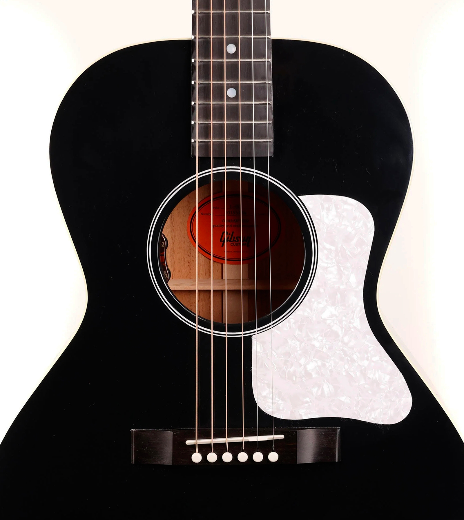 Gibson Custom Shop L00 Standard Modern Parlor Shsc Epicea Acajou Rw - Ebony - Folk guitar - Variation 3