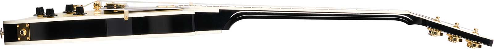 Gibson Les Paul Custom 70s 2h Ht Eb - Buttercream Top - Single cut electric guitar - Variation 2